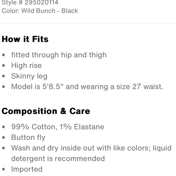 LIKE NEW! Levi’s 501 Skinny with Knee Rips - Wild Bunch Black - Picture 8 of 16